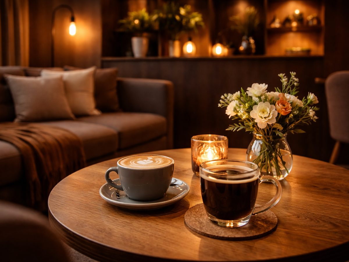 Avondkoffie in lounge